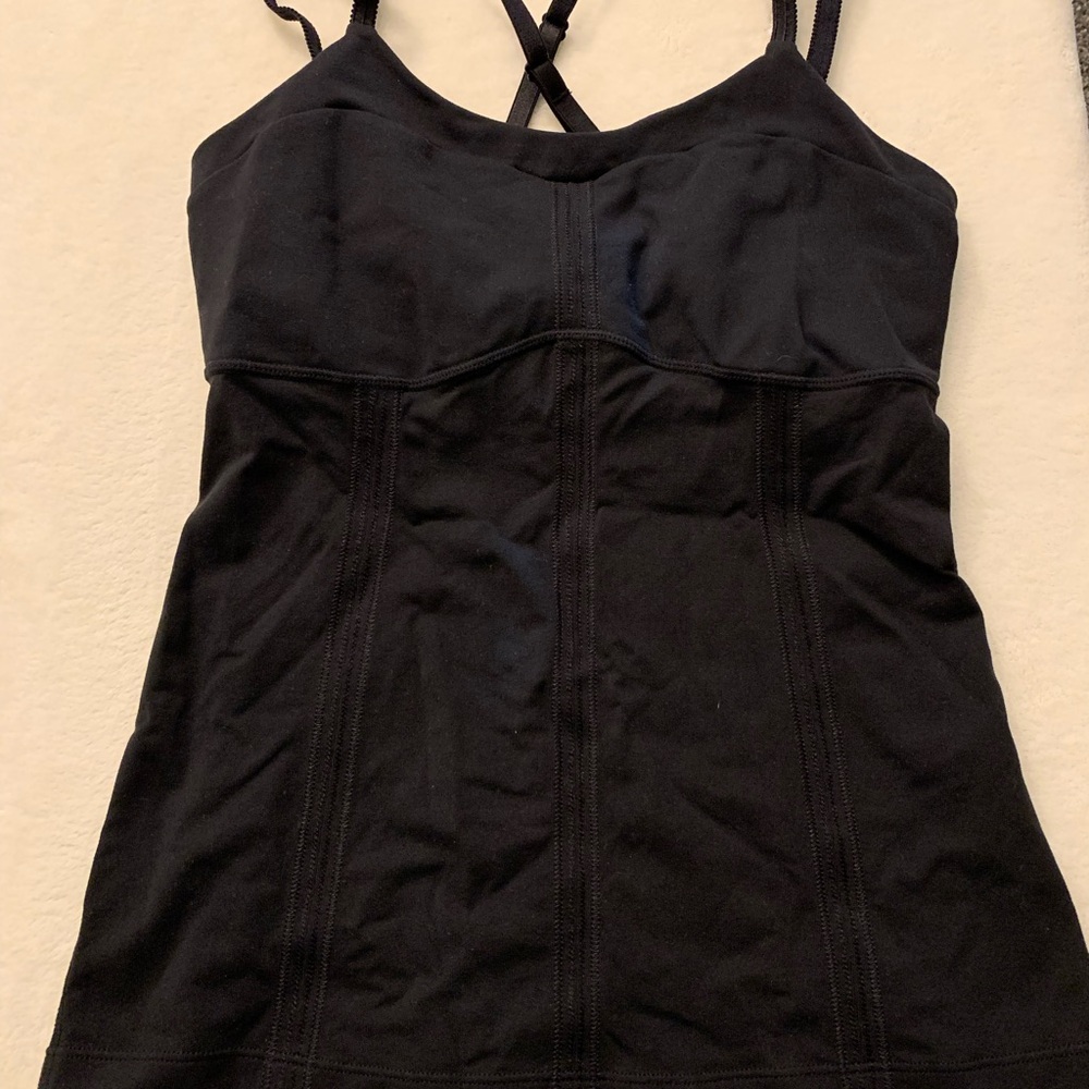 lululemon athletica Black Strappy Top